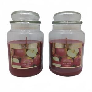 Colonial Candle Crisp Apple Large Jar Candle 18oz 2 Pack‎ Fresh Apple Scent